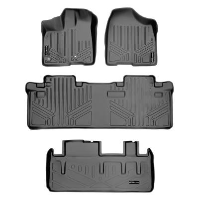 SMARTLINER - Smartliner SA2128/B2083/D2128 Gray Front/Rear Floor Liners for Toyota Sienna