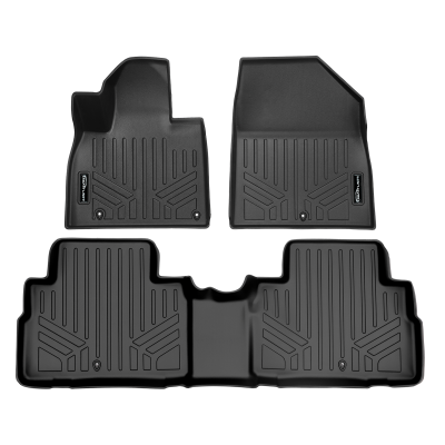 SMARTLINER - SMARTLINER SA0417/B0417 Front/Rear BLACK Floor Liners for Kia Telluride