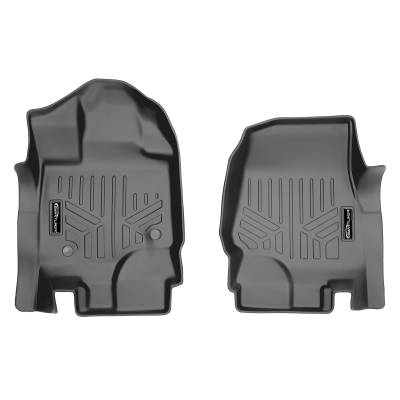 SMARTLINER - SMARTLINER SA2167 Gray Front Floor Liners Ford F150 Ext/Crew