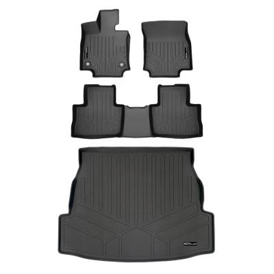SMARTLINER - SMARTLINER SA0418/B0418/D0418 Front/Rear BLACK Floor Liners for Toyota RAV4