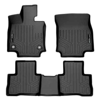 SMARTLINER - SMARTLINER SA0418/B0488 Front/Rear BLACK Floor Liners for Toyota RAV4