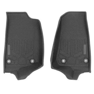 SMARTLINER - Smartliner RA0316 Front BlackFloor Liners for 18+ Jeep Wrangler JL