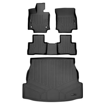 SMARTLINER - SMARTLINER SA0418/B0488/D0418 Front/Rear BLACK Floor Liners for Toyota RAV4