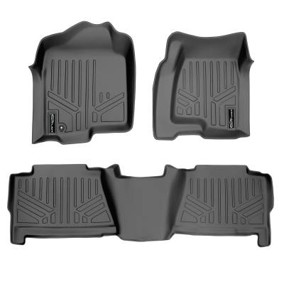 SMARTLINER - SMARTLINER SA2178/B2178 Gray Front/Rear Floor Liners GM Truck/SUV