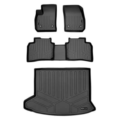 SMARTLINER - SMARTLINER SA0419/B0419/D0419 Front/Rear BLACK Floor Liners Cadillac XT4