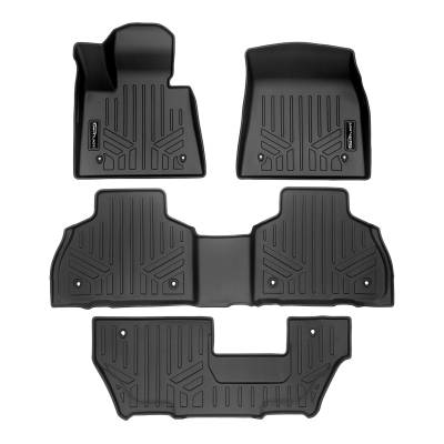 SMARTLINER - Smartliner SA0420/B0489/C0489 Front/Rear BlackFloor Liners for BMW X7