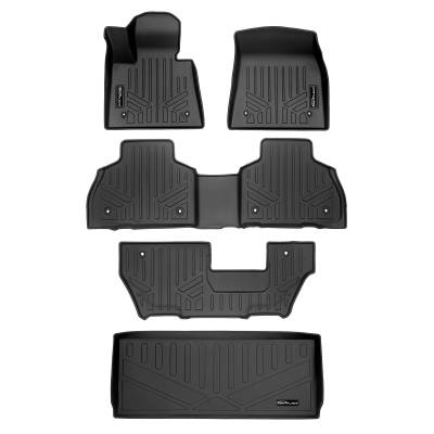 SMARTLINER - Smartliner SA0420/B0489/C0489/E0489 Front/Rear BlackFloor Liners for BMW X7