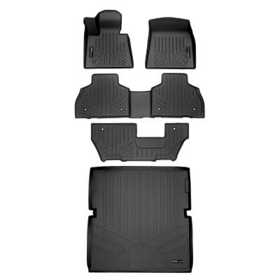 SMARTLINER - Smartliner SA0420/B0489/C0489/D0489 Front/Rear BlackFloor Liners for BMW X7