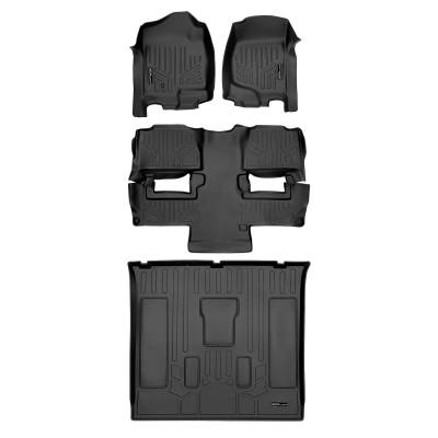 SMARTLINER - SMARTLINER SA0015/B0160/D0045 Front/Rear BLACK Floor Liners Tahoe/Yukon