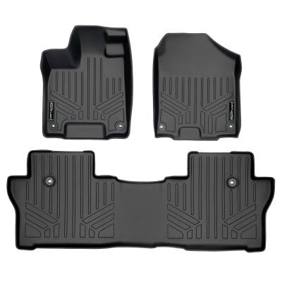 SMARTLINER - SMARTLINER SA0422/B0422 Front/Rear BLACK Floor Liners Honda Passport