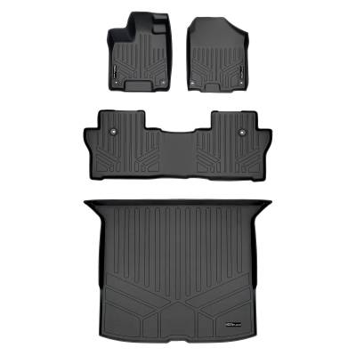 SMARTLINER - SMARTLINER SA0422/B0422/D0422 Front/Rear BLACK Floor Liners Honda Passport