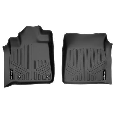SMARTLINER - SMARTLINER SA0022 Front BLACK Floor Liners for Toyota Tundra Dbl/CrewMax