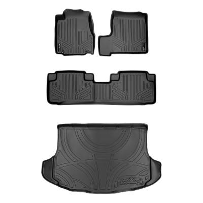 SMARTLINER - SMARTLINER SA0021/B0021/D0014 Front/Rear BLACK Floor Liners Honda CR-V