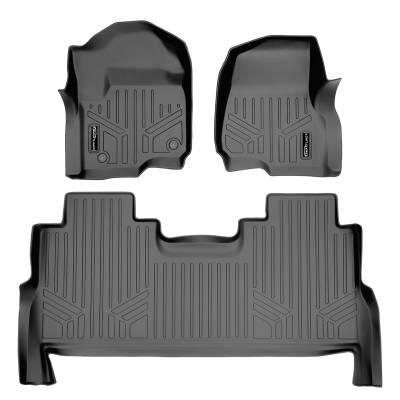 SMARTLINER - SMARTLINER SA2246/B2246 Gray Front/Rear Floor Liners Super Duty Crew