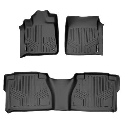 SMARTLINER - SMARTLINER SA0022/B0041 Front/Rear BLACK Floor Liners for Toyota Tundra Double