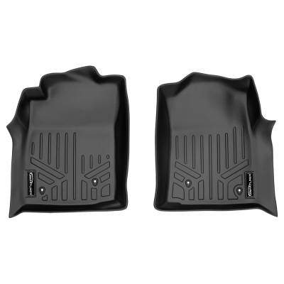 SMARTLINER - SMARTLINER SA0033 Front BLACK Floor Liners for Toyota Tacoma Ext/Double