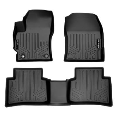 SMARTLINER - SMARTLINER SA0424/B0462 Front/Rear BLACK Floor Liners for Toyota Corolla