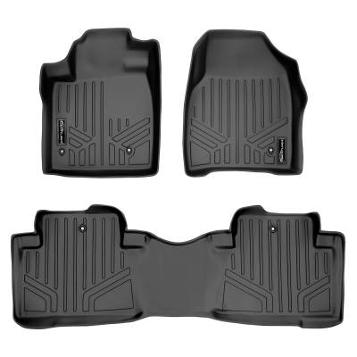 SMARTLINER - SMARTLINER SA0036/B0036 Front/Rear BLACK Floor Liners Honda Pilot