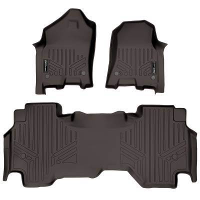 SMARTLINER - SMARTLINER SA3369/B3370 Front/Rear Floor Liners-Cocoa for RAM 1500 Quad