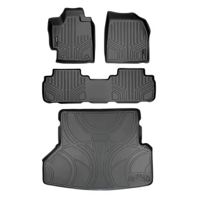 SMARTLINER - SMARTLINER SA0038/B0037/D0057 Front/Rear BLACK Floor Liners for Highlander