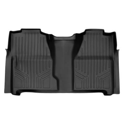 SMARTLINER - SMARTLINER SB0020 2nd Row BLACK Floor Liners Silverado/Sierra Crew