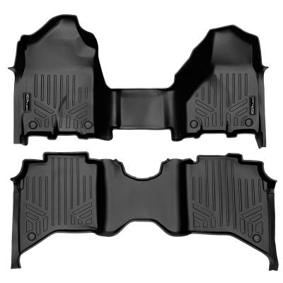 SMARTLINER - SMARTLINER SA0451/B0450 Front/Rear BLACK Floor Liners for RAM HD Crew