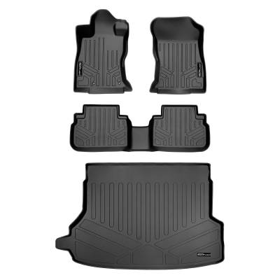 SMARTLINER - SMARTLINER SA0452/B0452/D0452 Front/Rear BLACK Floor Liners for Subaru Forester