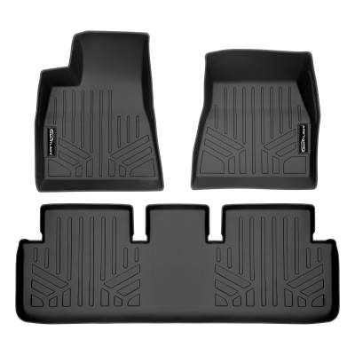 SMARTLINER - SMARTLINER SA0456/B0456 Front/Rear BLACK Floor Liners for Tesla 3