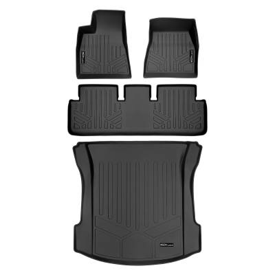 SMARTLINER - SMARTLINER SA0456/B0456/D0456 Front/Rear BLACK Floor Liners for Tesla 3