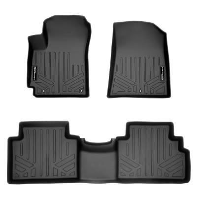 SMARTLINER - SMARTLINER SA0461/B0461 Front/Rear BLACK Floor Liners for Kia Soul