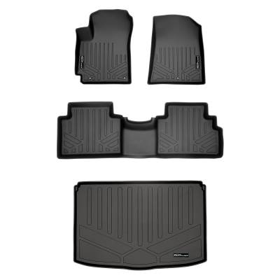 SMARTLINER - SMARTLINER SA0461/B0461/D0461 Front/Rear BLACK Floor Liners for Kia Soul