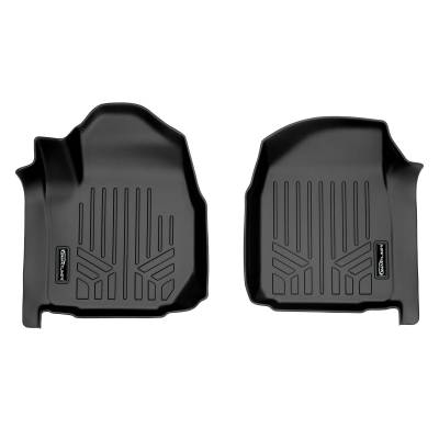 SMARTLINER - Smartliner SA0464 Front BlackFloor Liners for Silverado/Sierra Reg Cab