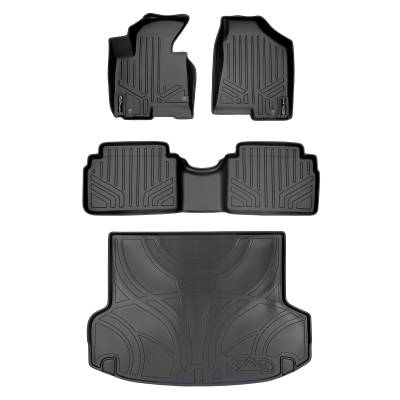 SMARTLINER - SMARTLINER SA0056/B0056/D0056 Front/Rear BLACK Floor Liners for Tucson/Sportage