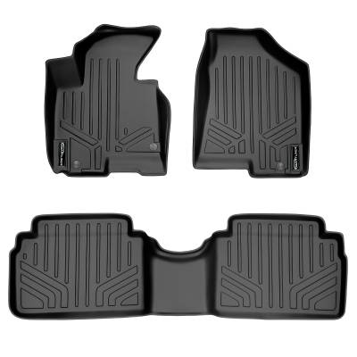 SMARTLINER - SMARTLINER SA0056/B0056 Front/Rear BLACK Floor Liners for Tucson/Sportage