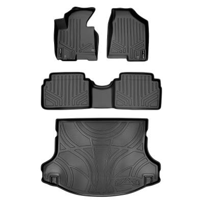 SMARTLINER - SMARTLINER SA0056/B0056/D0079 Front/Rear BLACK Floor Liners for Tucson/Sportage