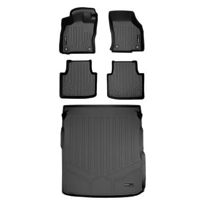SMARTLINER - SMARTLINER SA0467/B0467/D0467 Front/Rear BLACK Floor Liners for VW Arteon