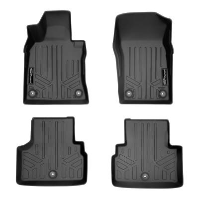 SMARTLINER - SMARTLINER SA0469/B0469 Front/Rear BLACK Floor Liners for Infiniti Q50