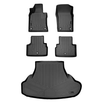 SMARTLINER - SMARTLINER SA0469/B0469/D0469 Front/Rear BLACK Floor Liners for Infiniti Q50