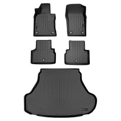 SMARTLINER - SMARTLINER SA0469/B0469/D0470 Front/Rear BLACK Floor Liners for Infiniti Q50