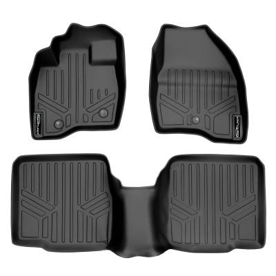 SMARTLINER - SMARTLINER SA0082/B0082 Front/Rear BLACK Floor Liners Ford Explorer