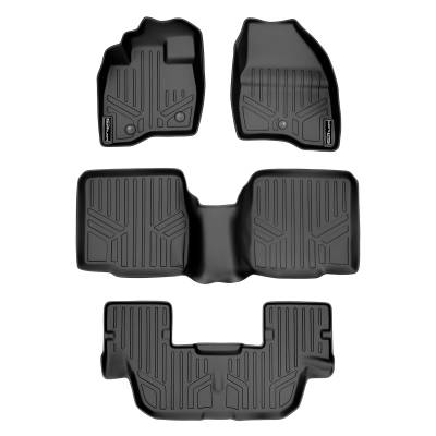 SMARTLINER - SMARTLINER SA0082/B0082/C0082 Front/Rear BLACK Floor Liners Ford Explorer