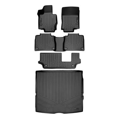 SMARTLINER - SMARTLINER Front/Rear Floor Liners w/Cargo Liner Black for Mercedes GLE-Class