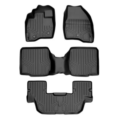 SMARTLINER - SMARTLINER SA0082/B0109/C0082 Front/Rear BLACK Floor Liners Ford Explorer