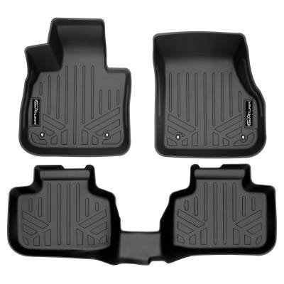 SMARTLINER - SMARTLINER SA0481/B0481 Front/Rear BLACK Floor Liners for BMW X1/X2