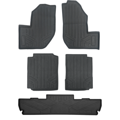SMARTLINER - SMARTLINER Front/Rear BLACK Floor Liners for 21-25 Yamaha Wolverine RMAX