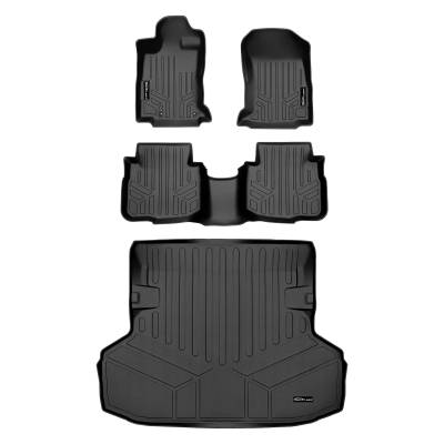 SMARTLINER - SMARTLINER SA0490/B0490/D0496 Front/Rear BLACK Floor Liners for Subaru Legacy