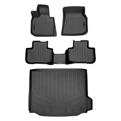 SMARTLINER - SMARTLINER SA0484/B0484/D0484 Front/Rear BLACK Floor Liners for BMW X3