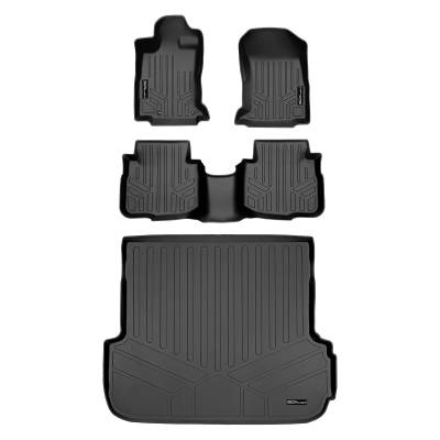 SMARTLINER - SMARTLINER SA0490/B0490/D0490 Front/Rear BLACK Floor Liners for Subaru Outback