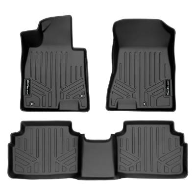 SMARTLINER - SMARTLINER SA0491/B0491 Front/Rear BLACK Floor Liners for Hyundai Sonata/Kia K5