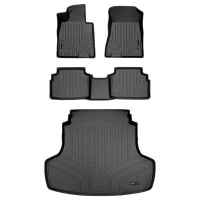 SMARTLINER - SMARTLINER SA0491/B0491/D0491 Front/Rear BLACK Floor Liners for Kia K5